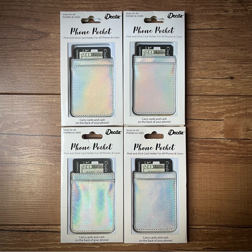 Phone Wallet cash and card holder, bundle of 4